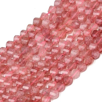 Природного кварца клубники нитей бисера&nbsp;G-P611-C29-01-1