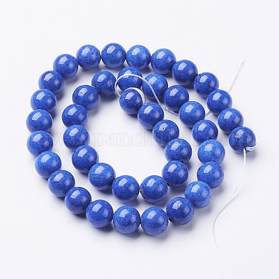 Wholesale Natural Mashan Jade Round Beads Strands - Pandahall.com