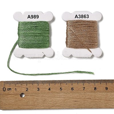 80 карта 80 цвета 6-слойная полиэфирная мулине для вышивания&nbsp;OCOR-K006-C02-1