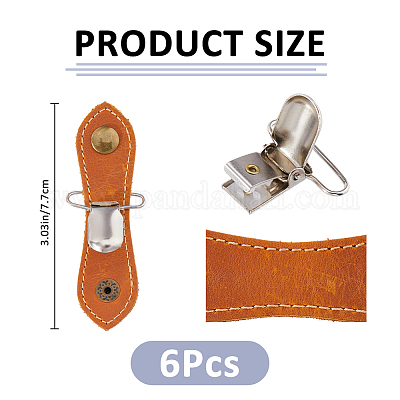 6 шт. ремни для кабеля из коровьей кожи&nbsp;HJEW-FH00227-1