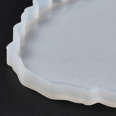 Lot 5 Moules Silicone Transparent Sous-Verres Époxy – Moules Résine DIY Pour Dessous De Verre, Plateaux, Créations Artisanales