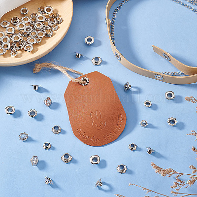 160 шт. 4 стиля латунных люверсов для обуви&nbsp;FIND-PH0020-27-1