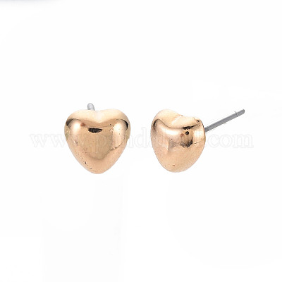 Orecchini a cuore per donna&nbsp;EJEW-S213-02A-01G-RS-1
