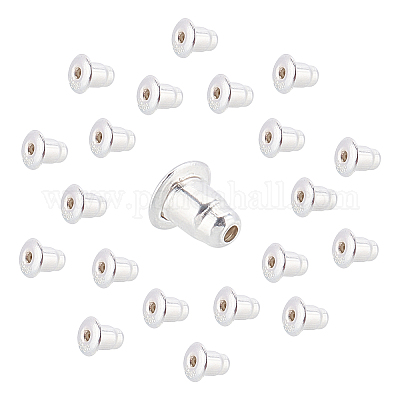 4 Pairs 925 Sterling Silver Secure Screw on Earring Backs