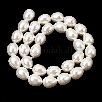 Fili di perle di conchiglie galvanizzate&nbsp;BSHE-B008-04-1