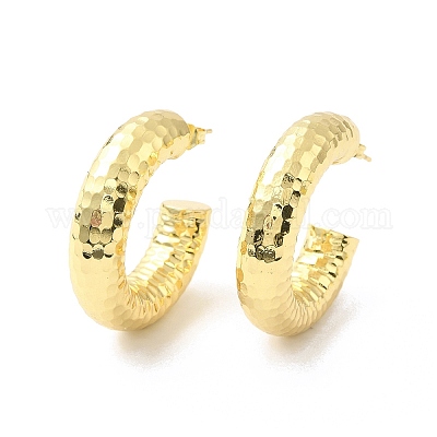 Small Half-Hoop Earring Findings in 18K Gold and Platinum Plating