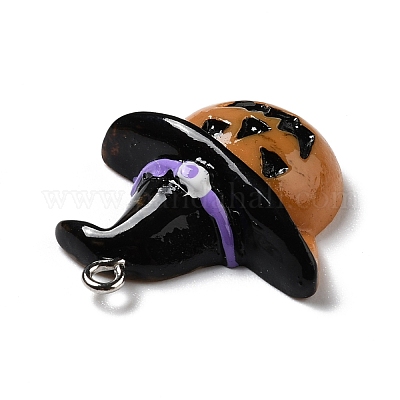 Подвески из непрозрачной смолы на хэллоуин RESI-D055-101P-1