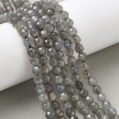 Природные лабрадорита бисер нитей&nbsp;LS-G-G213-4mm-03-1