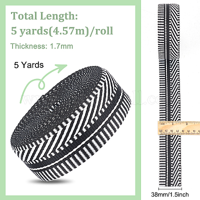 Rubans de polyester&nbsp;SRIB-WH0011-069B-1