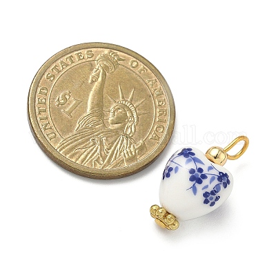 Подвески из фарфора ручной работы с принтом&nbsp;X1-PALLOY-JF04404-1