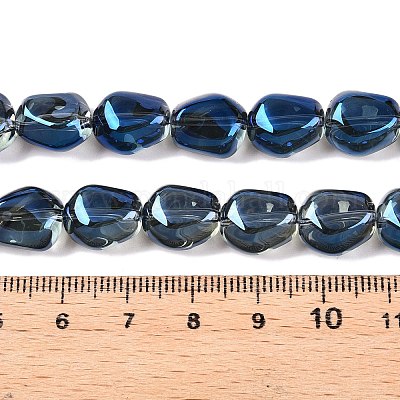 Стеклянные бусины с гальваническим покрытием &nbsp;EGLA-T021-08J-1