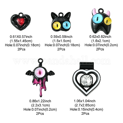 10шт 5 стиля подвески из сплава с эмалью FIND-FS0001-92-1