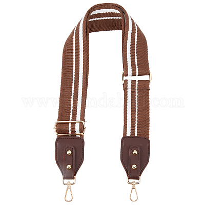 Wide Brown Crossbody Bag Strap Cotton, Leather Strap Replacement