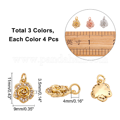 The Pave Number Charms 3