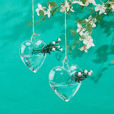 Стеклянные подвесные гидропонные вазы&nbsp;AJEW-WH0752-086C-1