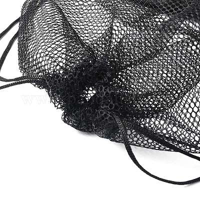 Портативные полиэфирные баскетбольные футбольные сетчатые сумки на шнурке ABAG-WH0035-040-1