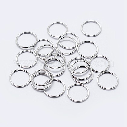 925 anillos redondos de plata esterlina STER-F036-03P-1x4-1