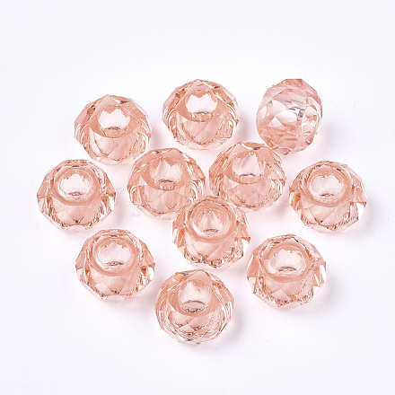 Des perles de résine transparentes RESI-T030-02J-1