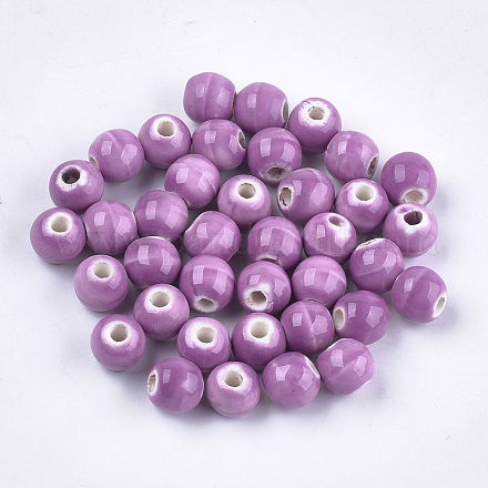 Perles en porcelaine manuelles PORC-S498-20A-06-1