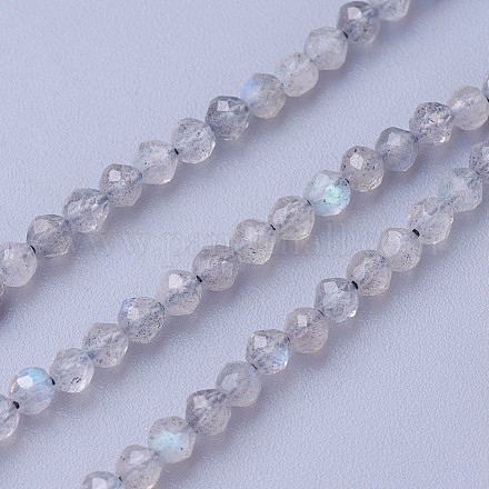 Chapelets de perles en labradorite naturelle  X-G-F619-15-3mm-1