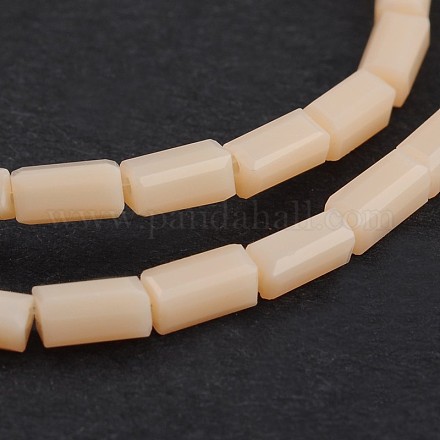 Faceted Rectangle Glass Beads Strands GLAA-J065-B29-1