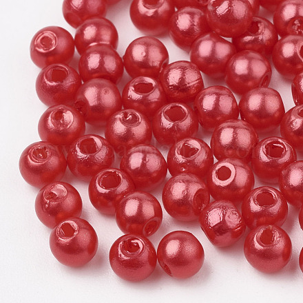 Perles en plastique ABS OACR-Q004-4mm-01-1