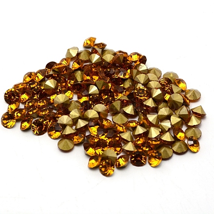 Стеклянные стразы кабошоны&nbsp;RGLA-WH0005-02D-1