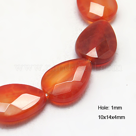 Natural Fire Agate Beads Strands G-G245-10x14mm-01-1