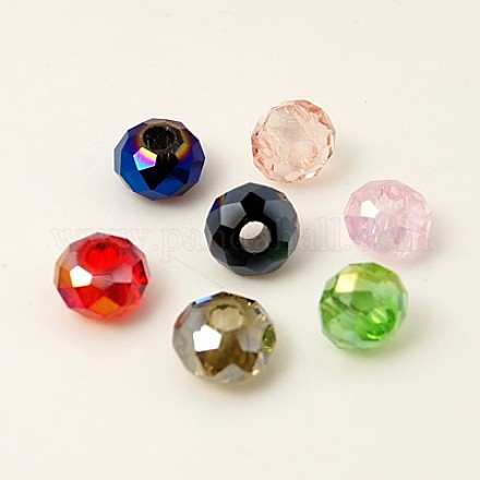 Electroplate Glass Beads EGLA-S014-M-1