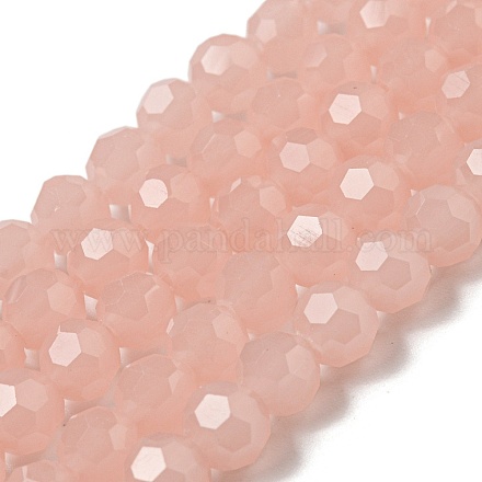 Supports de perles de verre imitation jade EGLA-A035-J6mm-D08-1