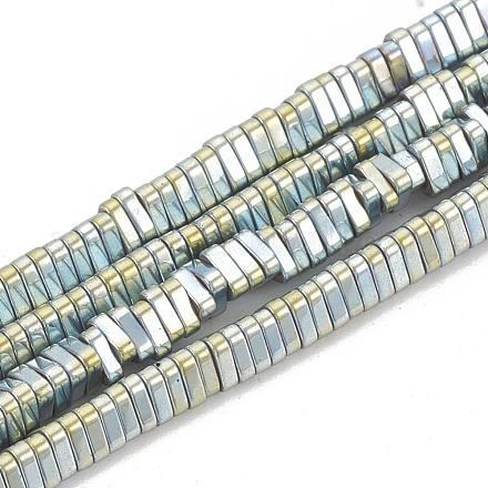 Chapelets de perles en hématite synthétique sans magnétiques G-N0318-08B-1
