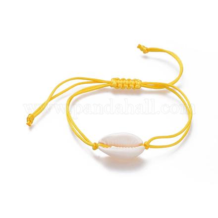 Adjustable Nylon Thread Braided Bead Bracelets BJEW-JB05119-04-1
