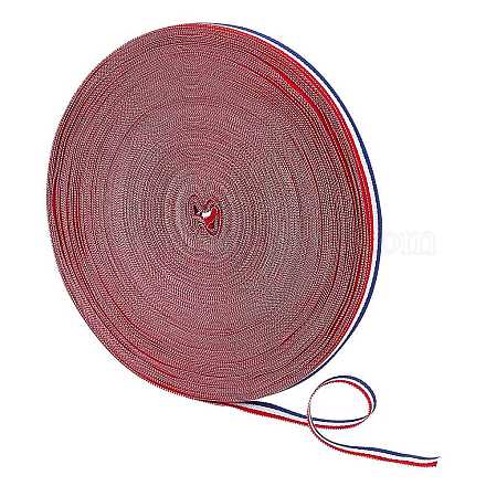 Flat Striped Grosgrain Polyester Ribbons EC-WH0003-13-B04-1