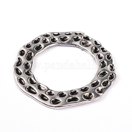 Tibetan Style Alloy Linking Rings PALLOY-ZN13094-AS-RS-1