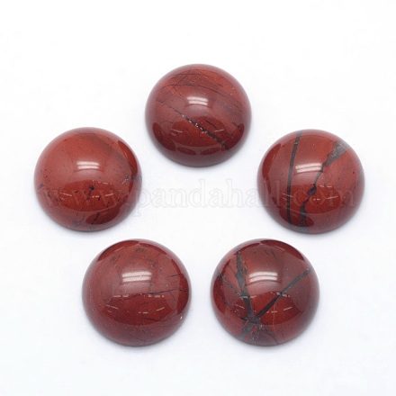 Cabochons de jaspe rouge naturel G-P393-R44-4MM-1