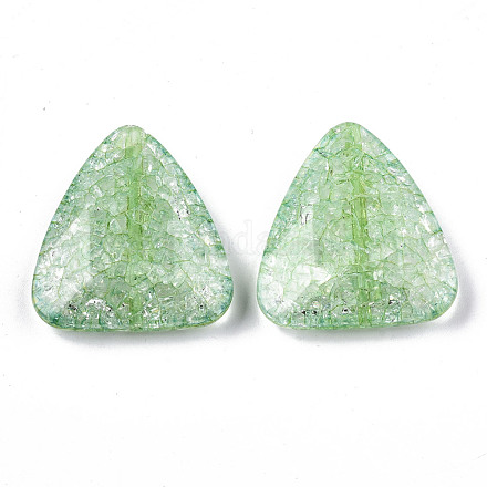 Perles en acrylique transparentes craquelées CACR-N003-39B-1