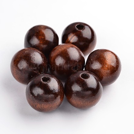 Natural Wood Beads TB25MMY-6-1