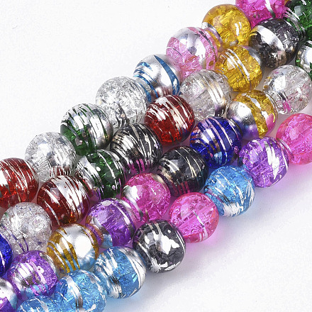 Chapelets de perles en verre transparent drawbench X-GLAD-S090-8mm-11-1