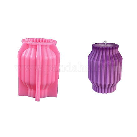 Moldes de silicona para velas perfumadas con geometría de pilar acanalado DIY-G106-01C-1