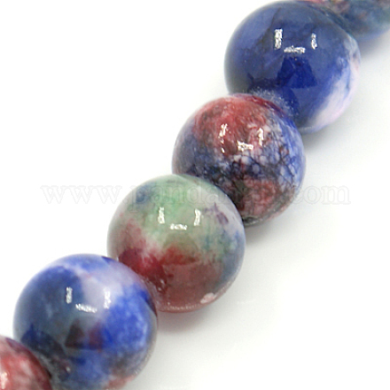 Naturali persiano perle di giada fili G-D434-12mm-02-1