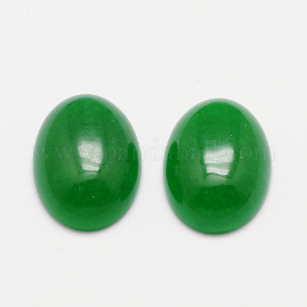 Ovales cabochons de jade malaisie naturel G-K020-25x18mm-11-1
