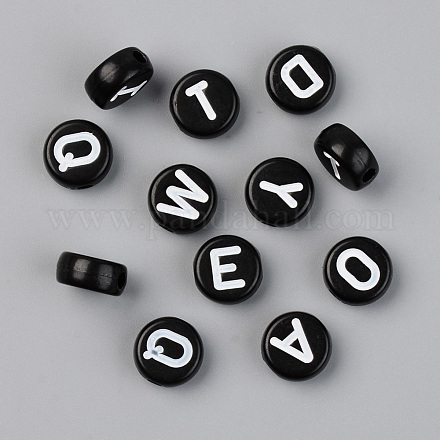 Opaque Acrylic Beads X-SACR-T338-11B-1