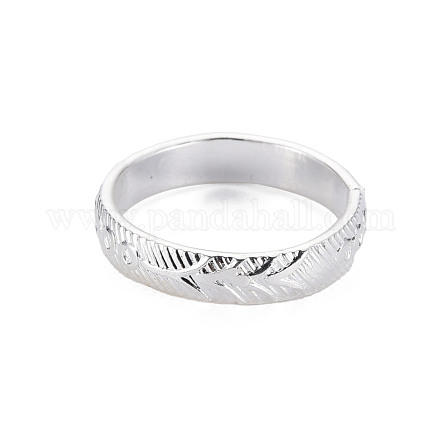 Rack Plating Iron Textured Finger Ring for Men Women RJEW-T021-17-1