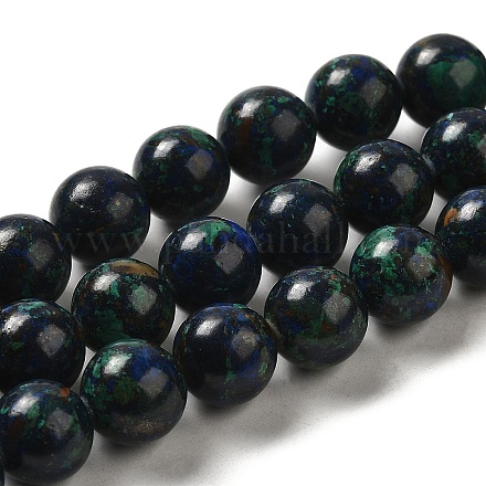 Brins de perles de chalcopyrite naturelles G-H298-A01-04-1