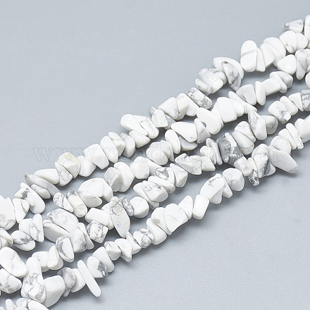 Chapelets de perles en howlite naturelle G-S315-40-1