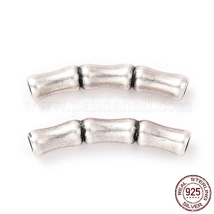 925 argent sterling perles tube STER-D036-26AS-01-1
