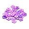 Dyed Natural Freshwater Shell Flower Beads, Medium Orchid, 10x2mm, Hole: 1.5mm