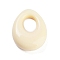 Opaque Resin Pendants, Hollow Teardrop Charms, Beige, 30x23.5x10mm, Hole: 12.5x10mm
