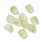 Baking Painted Transparent Glass Beads, Gradient Color, Lion, Green Yellow, 11.5x11x9.5mm, Hole: 1.2mm