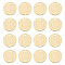 BENECREAT 30pcs Real 18K Gold Plated Brass Linking Rings, Textured Flat Round Links Connector Jewelry Findings for Bracelet Necklace Jewelry Making, Festival Gift DIY, 15x1mm